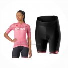 2024 Cycling Jersey Women Giro D'italy Pink Short Sleeve And Bib Short