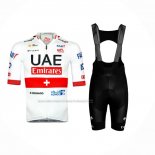 2024 Cycling Jersey UAE Red White Short Sleeve And Bib Short