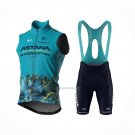 2024 Wind Vest Astana Light Blue And Bib Short