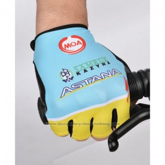 2014 Astana Gloves Cycling Blue