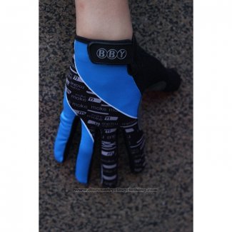 2020 Livestrong Full Finger Gloves Blue Black