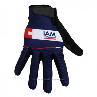 2020 Iam Full Finger Gloves Blue White