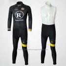 2010 Cycling Jersey Radioshackp Black Long Sleeve and Bib Tight