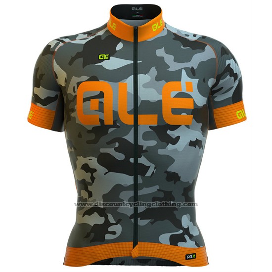 2016 Cycling Jersey ALE Orange and Gray Short Sleeve and Bib Short